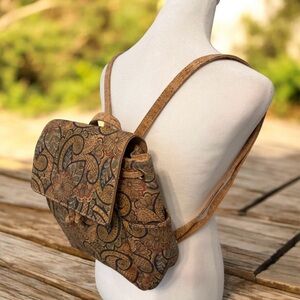 Corkcho Natural Cork Backpack, Eco-Friendly, VeganClasps and Adjustable Strap